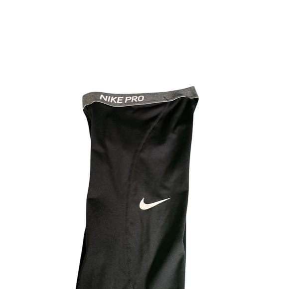 Nike Pro Girls Youth Compression Pants Black Size Large Dri-Fit Training Tights - Picture 9 of 11